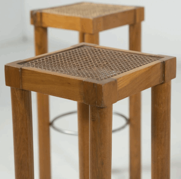 Mid-Century Modern Set of 4 barstools - Image 3