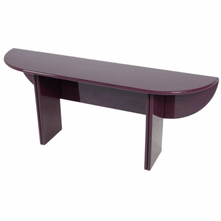 Purple Lacquered Wood "Antella" Console by Kazuhide Takahama for Gavina, 1980s