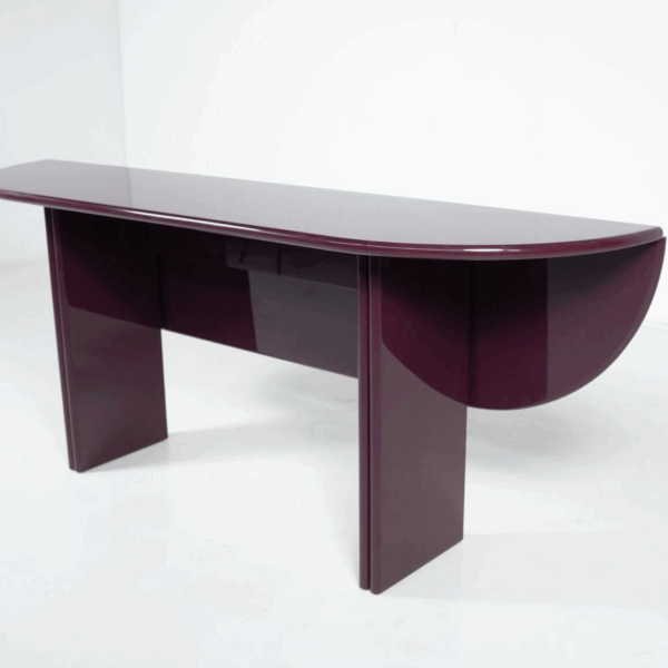 Purple Lacquered Wood "Antella" Console by Kazuhide Takahama for Gavina, 1980s - Image 8