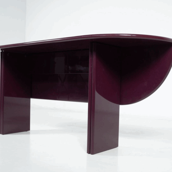 Purple Lacquered Wood "Antella" Console by Kazuhide Takahama for Gavina, 1980s - Image 7