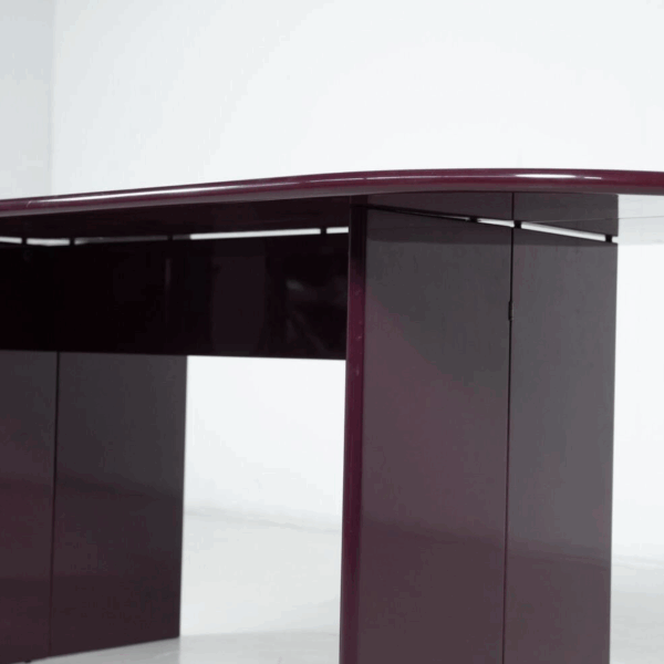 Purple Lacquered Wood "Antella" Console by Kazuhide Takahama for Gavina, 1980s - Image 3