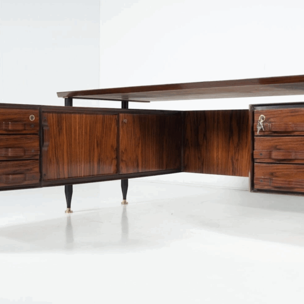 Mid-Century Modern Desk, Italy, 1960s - Image 9