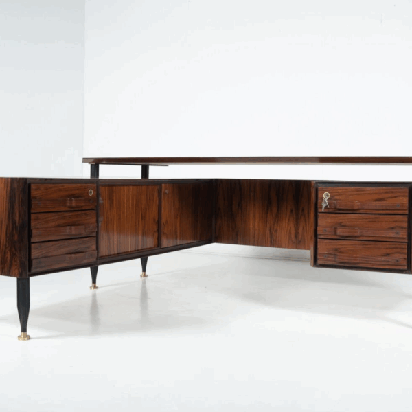 Mid-Century Modern Desk, Italy, 1960s - Image 2
