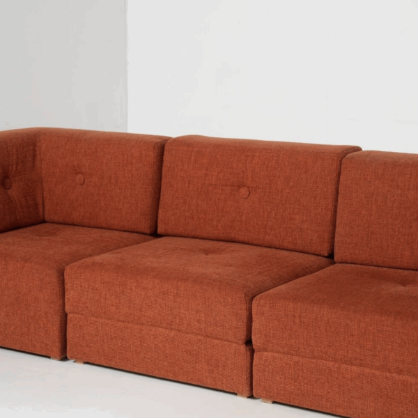 Mid-Century Modular Sofa, Original Upholstery, 1960s - Image 11