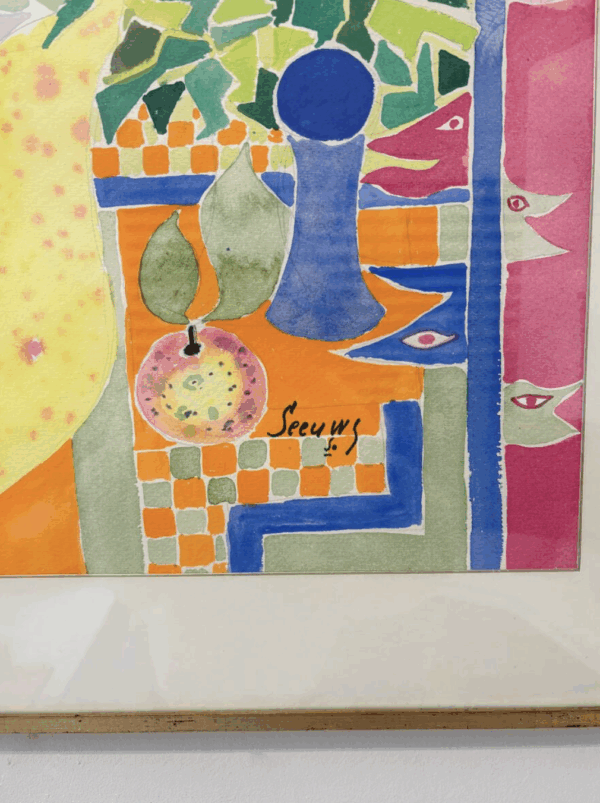 Jos Seeuws (1912-2003) Painting, Belgium, 1970s - Image 4
