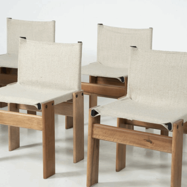 Set of 10 Monk Dining Chairs by Afra & Tobia Scarpa for Molteni, 1970s - Image 16