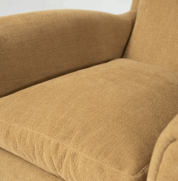 Mid-Century Modern Pair of Highback Armchairs, New Upholstery - Image 4