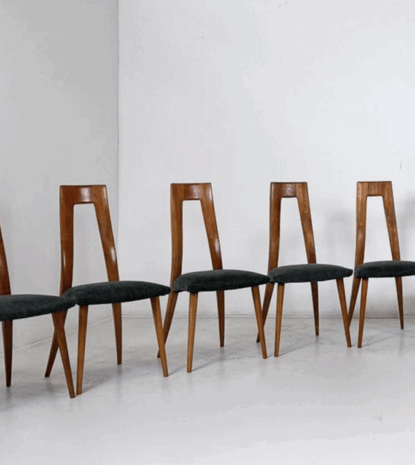 Mid-Century Set of 12 chairs by Ernst Martin Dettinger for Veil, 1950s - Image 3