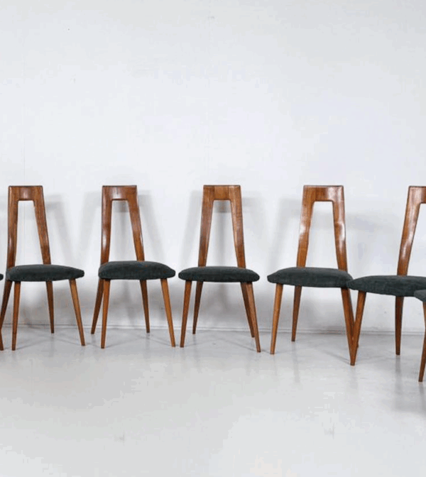 Mid-Century Set of 12 chairs by Ernst Martin Dettinger for Veil, 1950s - Image 2
