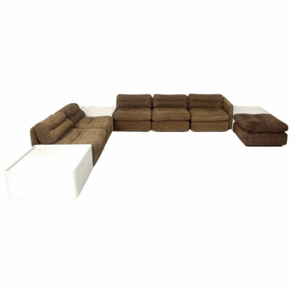 Mid-Century Modern Modular Sofa with Side Tables, 1970s - Image 2