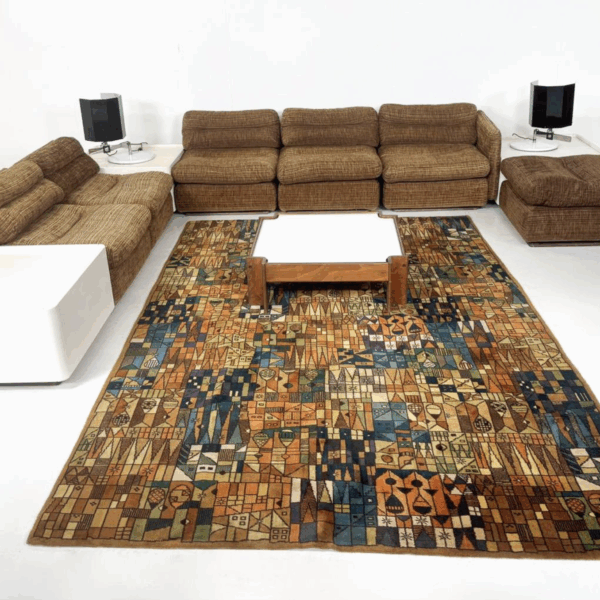 Mid-Century Modern Modular Sofa with Side Tables, 1970s - Image 5