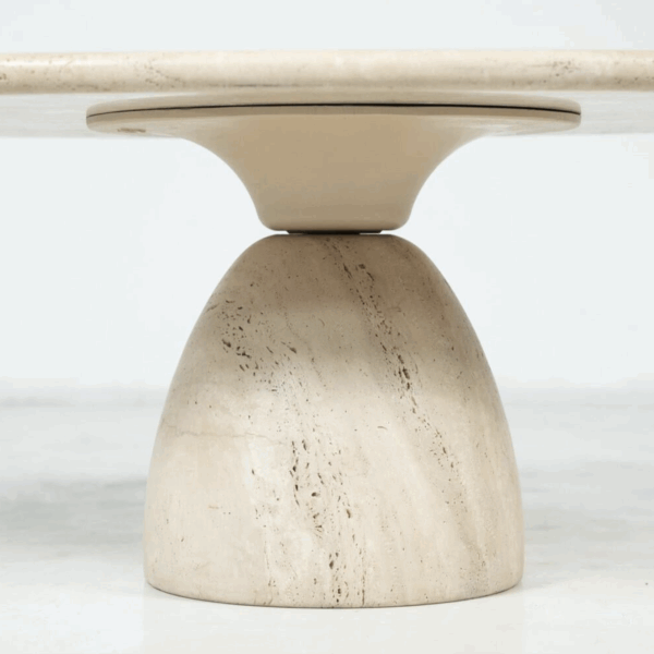 Travertine Coffee Table by Peter Draenert, 1970s - Image 10