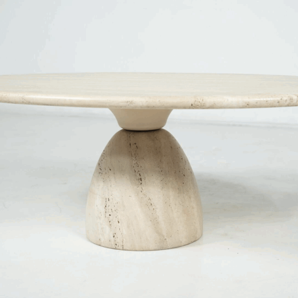 Travertine Coffee Table by Peter Draenert, 1970s - Image 8