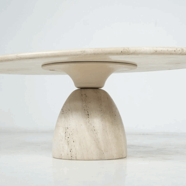 Travertine Coffee Table by Peter Draenert, 1970s - Image 6