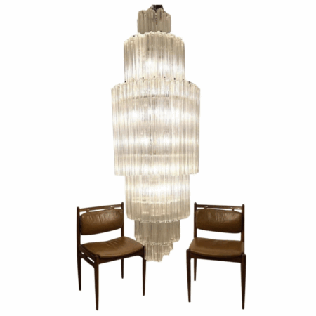 Mid-Century Modern Glass Suspension, Italy, 1960s