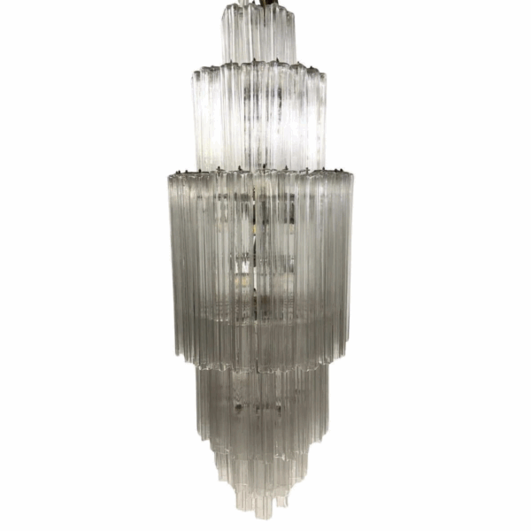 Mid-Century Modern Glass Suspension, Italy, 1960s - Image 4