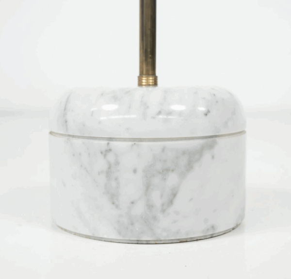 Mid-Century Side Table, Marble and Brass, 1950s - Image 5