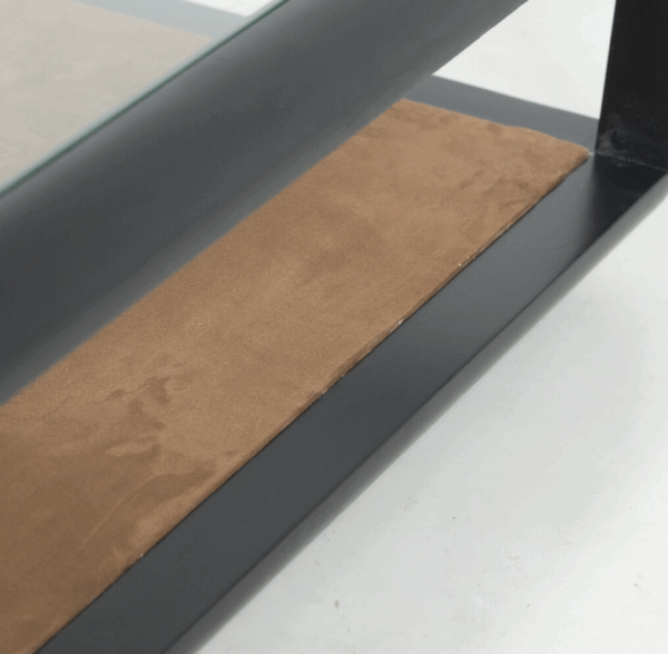 Mid-Century Modern Coffee Table attributed to Carlo Scarpa, Wood and Glass, Italy - Image 5