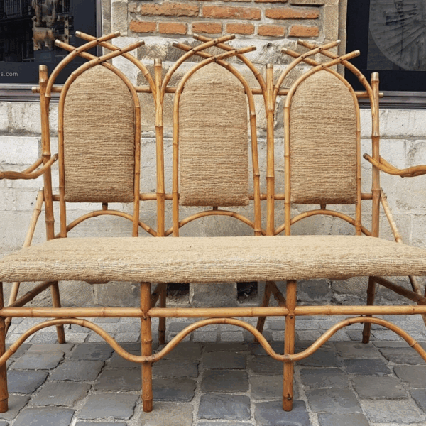 Bamboo Living room Set by Giusto Puri Purini, 1950s - Image 8