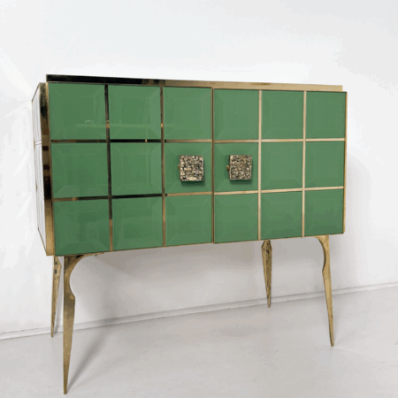 Contemporary Chest, Wood and Glass