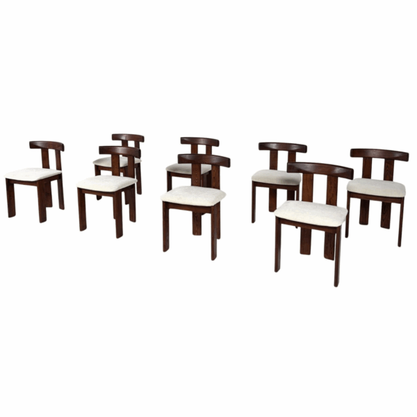 Mid-Century Modern Set of 8 Chairs by Luigi Vaghi, 1960s