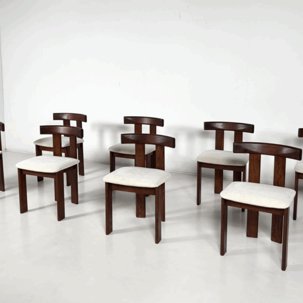Mid-Century Modern Set of 8 Chairs by Luigi Vaghi, 1960s - Image 6