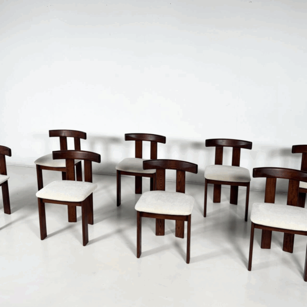 Mid-Century Modern Set of 8 Chairs by Luigi Vaghi, 1960s - Image 5
