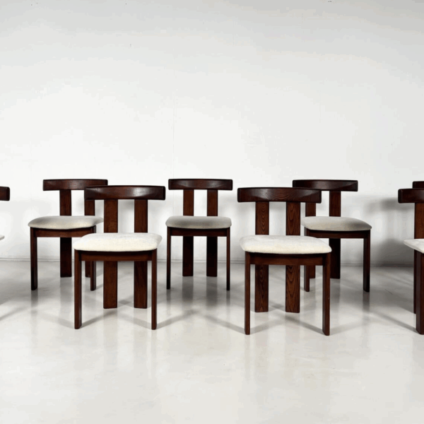 Mid-Century Modern Set of 8 Chairs by Luigi Vaghi, 1960s - Image 4