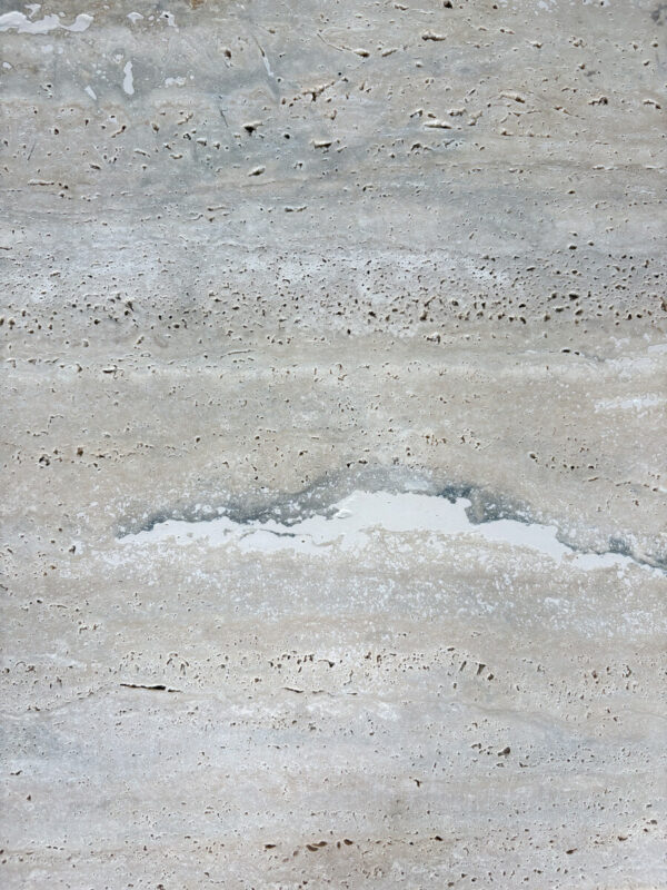 Sculptural Italian Brutalist Cabinet with Travertine Top - Image 5