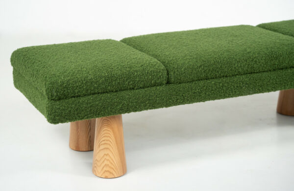 Contemporary Green Bench - Image 7
