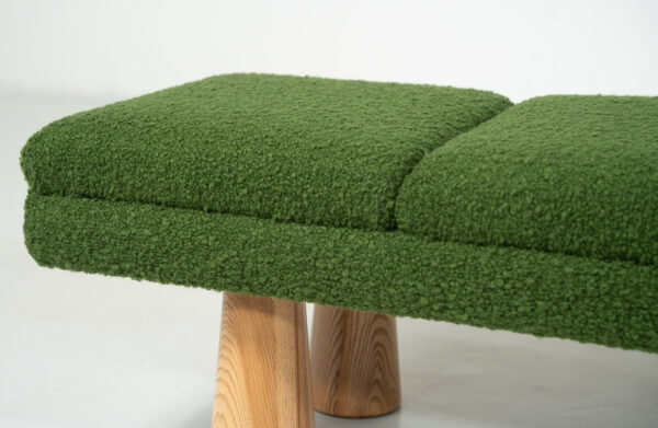 Contemporary Green Bench - Image 3