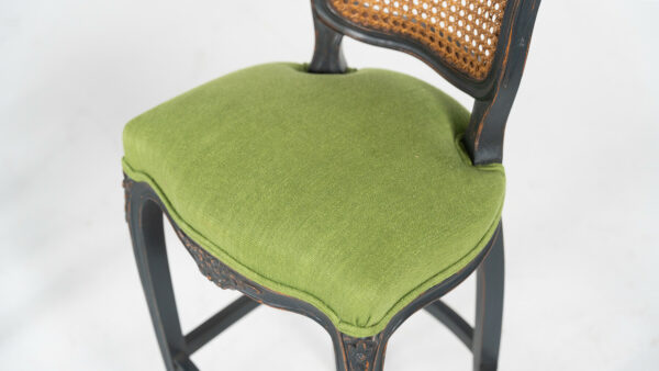 Pair of Contemporary Bar Stools in the Style of Louis XIV - Image 7