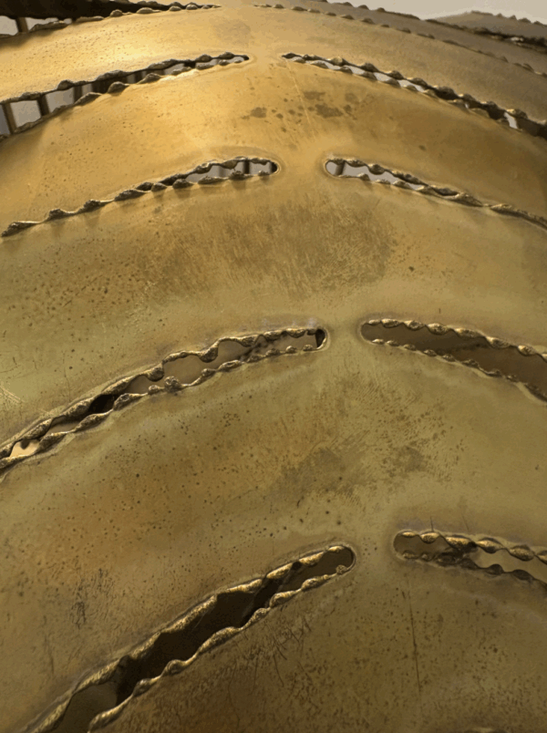 Large Monstera Floor Lamp attributed to Maison Jansen, 1980s - Image 3