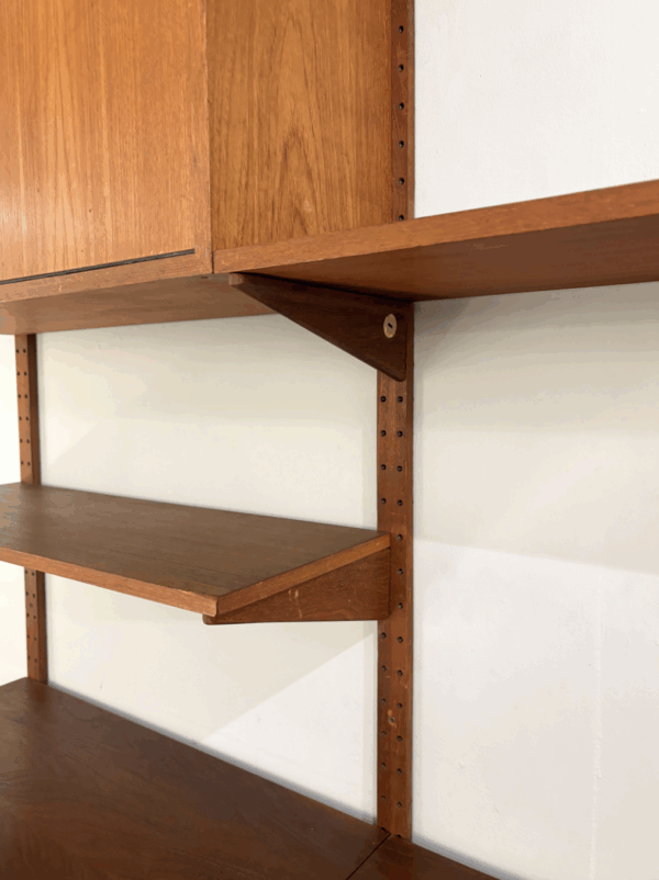 Mid-Century Modern Wooden Wall Unit, 1960s - Image 9