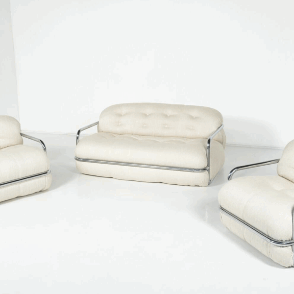 Pair of Armchairs by Mario Sabot, Italy, 1970s - New Upholstery - Image 7