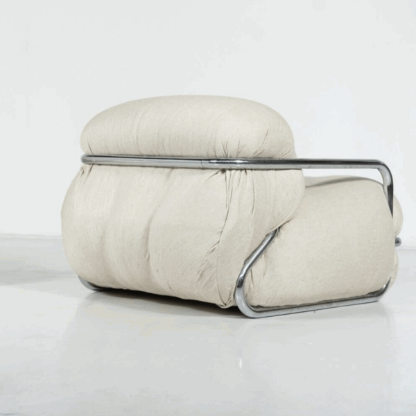 Pair of Armchairs by Mario Sabot, Italy, 1970s - New Upholstery - Image 5