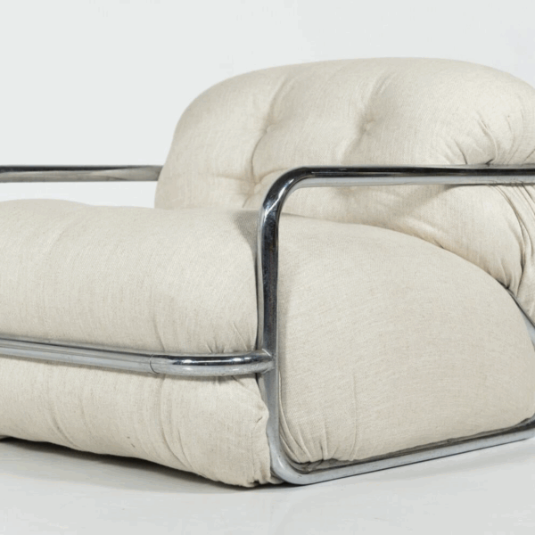 Pair of Armchairs by Mario Sabot, Italy, 1970s - New Upholstery - Image 4