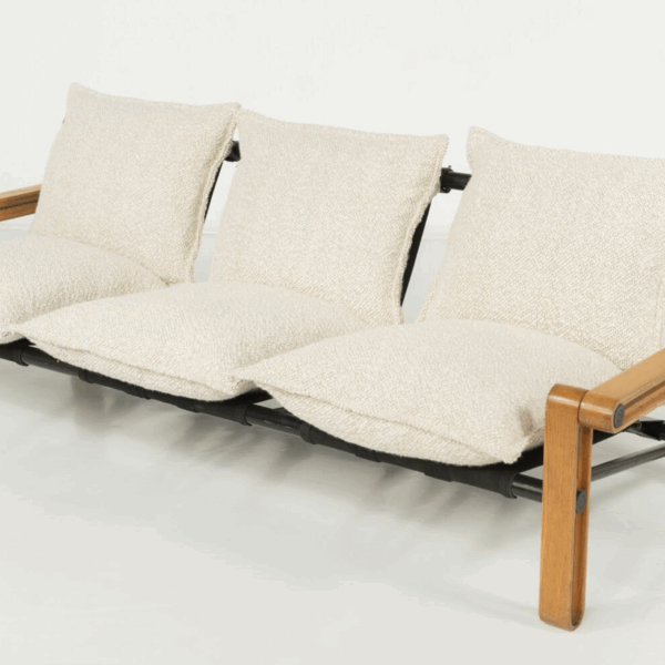 Mid-Century Modern Three-Seater Sofa, 1960s - New Upholstery - Image 4