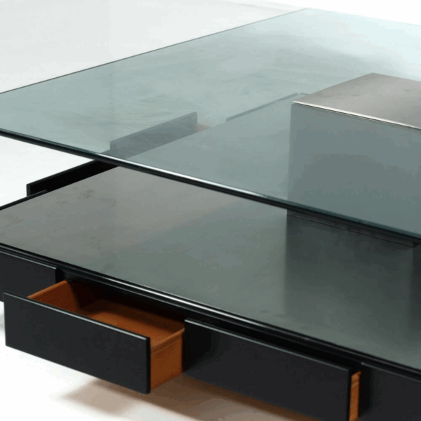 Mid-Century Modern Tecno T147 Coffee Table by Marco Fantoni, Italy, 1970s - Image 7