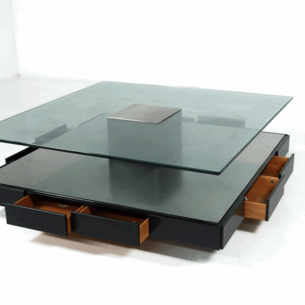 Mid-Century Modern Tecno T147 Coffee Table by Marco Fantoni, Italy, 1970s - Image 4