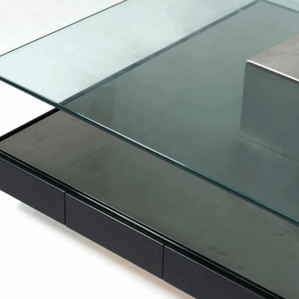 Mid-Century Modern Tecno T147 Coffee Table by Marco Fantoni, Italy, 1970s - Image 3