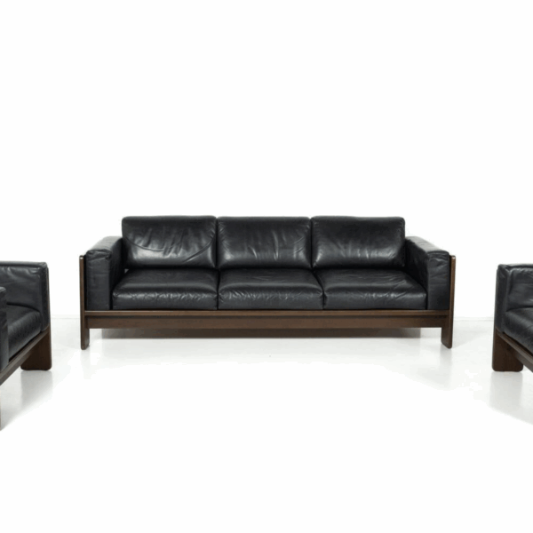 Bastiano Sofa by Tobia Scarpa for Knoll, leather and Wood , Italy, 1962 - Image 8