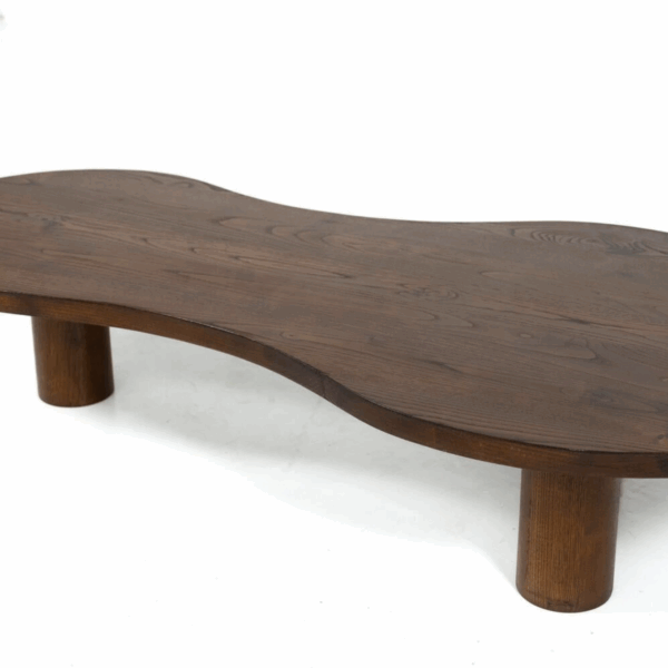 Organic Shaped Wooden Coffee Table, Contemporary, Italy - Image 8