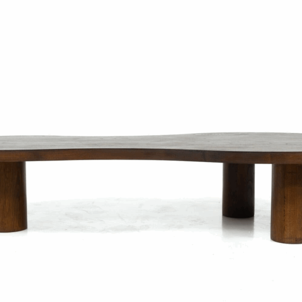 Organic Shaped Wooden Coffee Table, Contemporary, Italy - Image 7