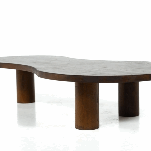 Organic Shaped Wooden Coffee Table, Contemporary, Italy - Image 2