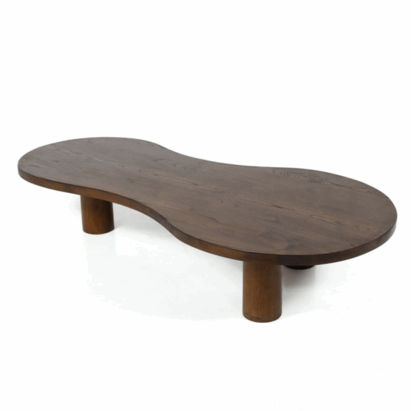 Organic Shaped Wooden Coffee Table, Contemporary, Italy - Image 11