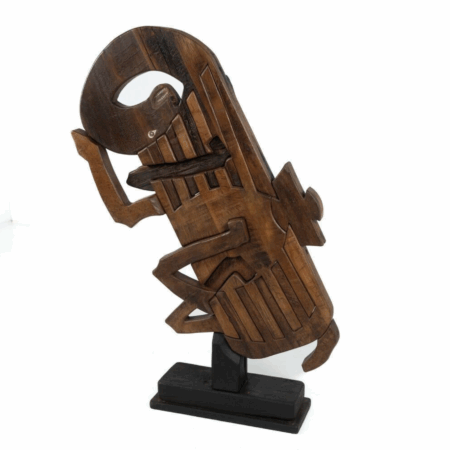 Wooden Horse Sculpture by Luciano Bertolotto, Italy, 1990s