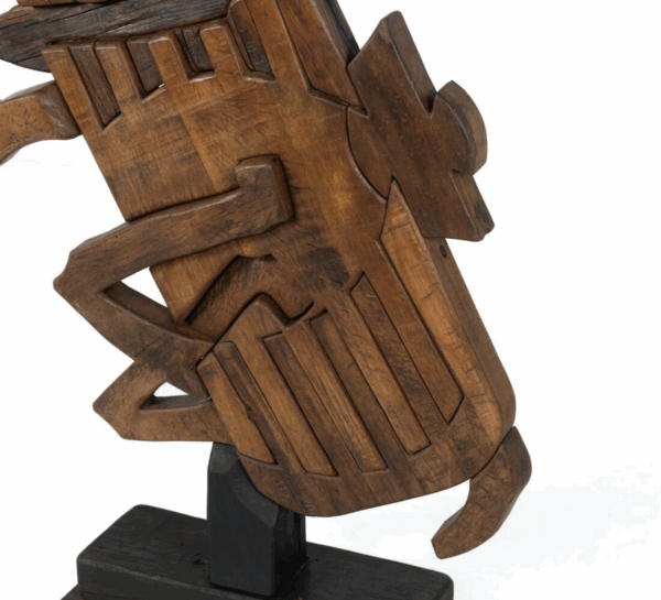Wooden Horse Sculpture by Luciano Bertolotto, Italy, 1990s - Image 3