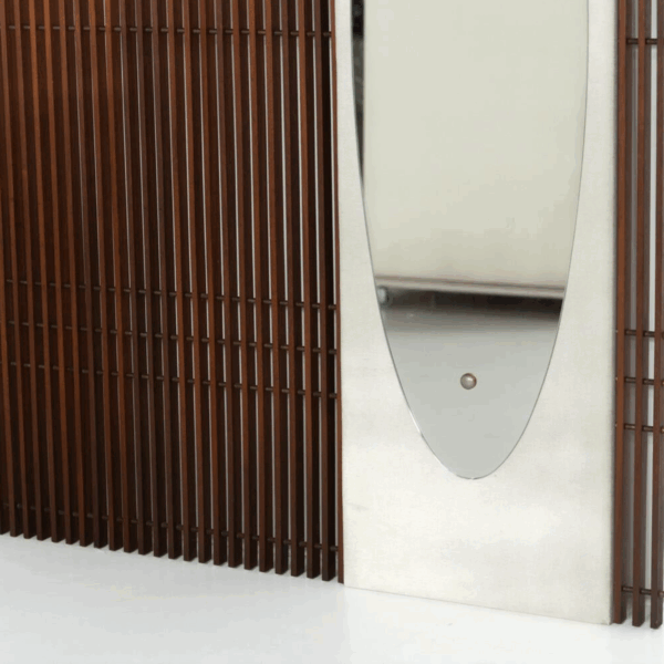 Mid-Century Coat Rack with Integrated Mirror, Italy, 1970s - Image 7