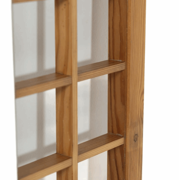 Large Mirror with Wooden Grid, Italy, 1960s - Image 6